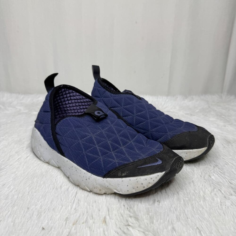 NIKE / ACG MOC 3.0 navy blue black white slip on sneakers / 7